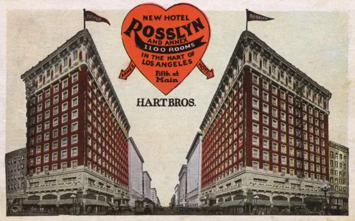 Framed Print : Rosslyn Hotels, Los Angeles, California, USA Framed Print : Rosslyn Hotels, Los Angeles, California, USA