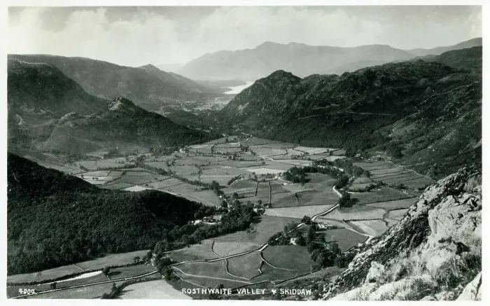 Framed Print : Rosthwaite Valley and Skiddaw - Lake District, Cumbria Framed Print : Rosthwaite Valley and Skiddaw - Lake District, Cumbria