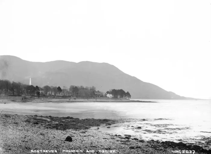 Framed Print : Rostrevor Mountain and Obelisk Framed Print : Rostrevor Mountain and Obelisk