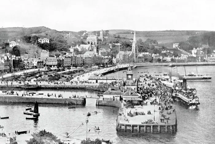 Framed Print : Rothesay Harbour Isle of Bute Victorian period Framed Print : Rothesay Harbour Isle of Bute Victorian period