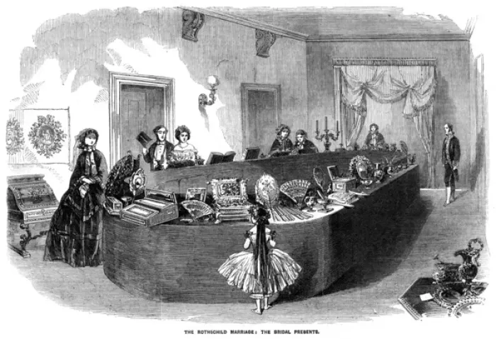 Framed Print : The Rothschild Marriage: the bridal presents Framed Print : The Rothschild Marriage: the bridal presents