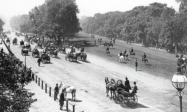 Rotten Row Hyde Park London Victorian period
