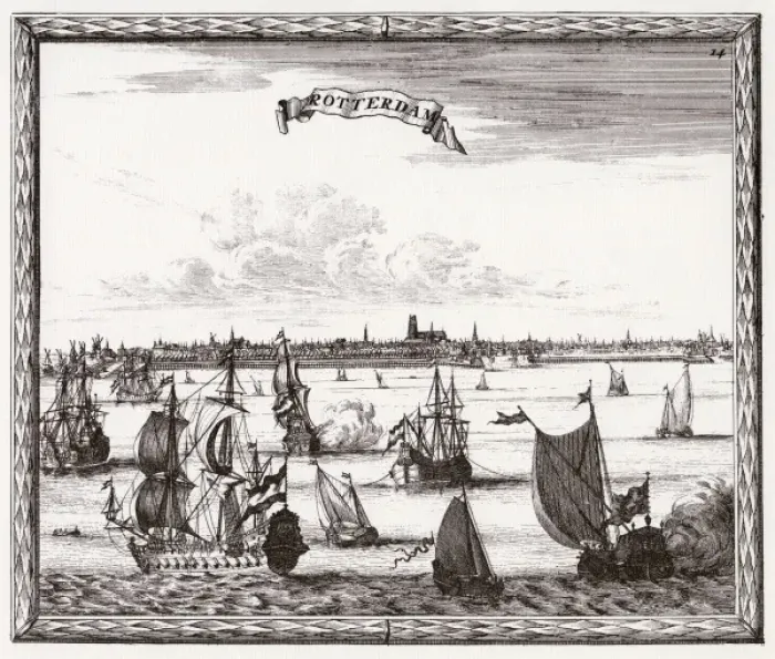 Framed Print : Rotterdam / Ships C1700 Framed Print : Rotterdam / Ships C1700