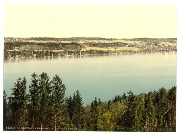 Framed Print : Rottmanshohe from Starnberg, Upper Bavaria, Germany Framed Print : Rottmanshohe from Starnberg, Upper Bavaria, Germany
