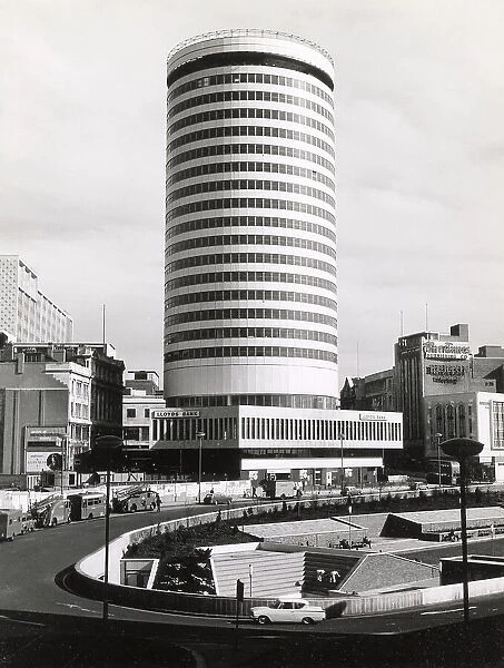 The Rotunda and St. Martin's Circus, Birmingham, England. Date: May 1966