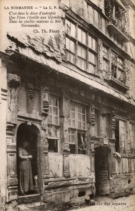 Framed Print : Rouen, France - Ancient House on Rue des Arpents Framed Print : Rouen, France - Ancient House on Rue des Arpents