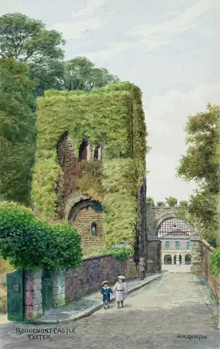 Framed Print : Rougemont Castle, Exeter, Devon Framed Print : Rougemont Castle, Exeter, Devon