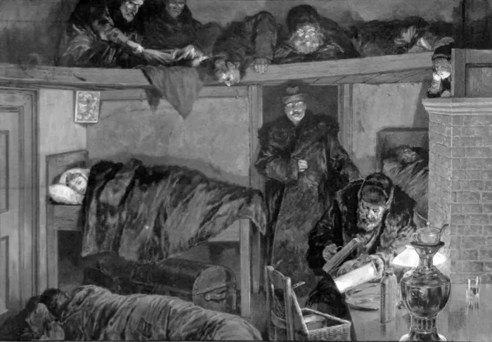 Framed Print : Rough Hospitality in Siberia. A Post-House on the Way to Framed Print : Rough Hospitality in Siberia. A Post-House on the Way to