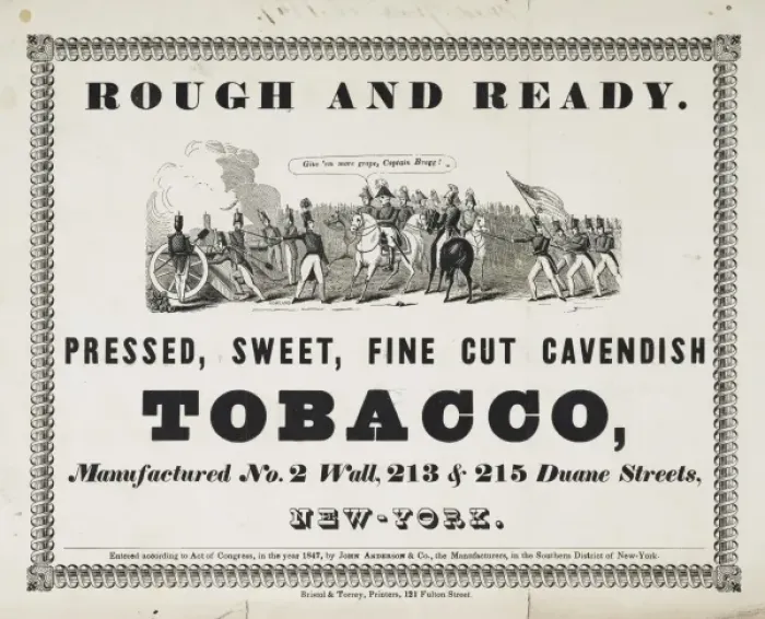 Framed Print : Rough and ready Pressed, sweet fine cut Cavendish tobaco, ma Framed Print : Rough and ready Pressed, sweet fine cut Cavendish tobaco, ma