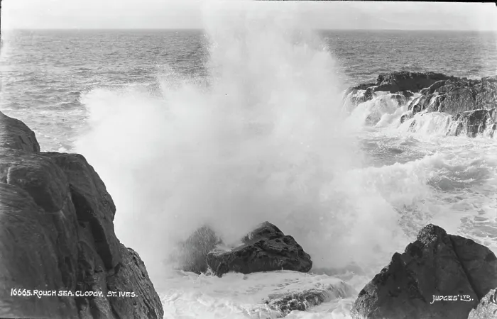 Framed Print : Rough Sea at Clodgy, St. Ives Framed Print : Rough Sea at Clodgy, St. Ives