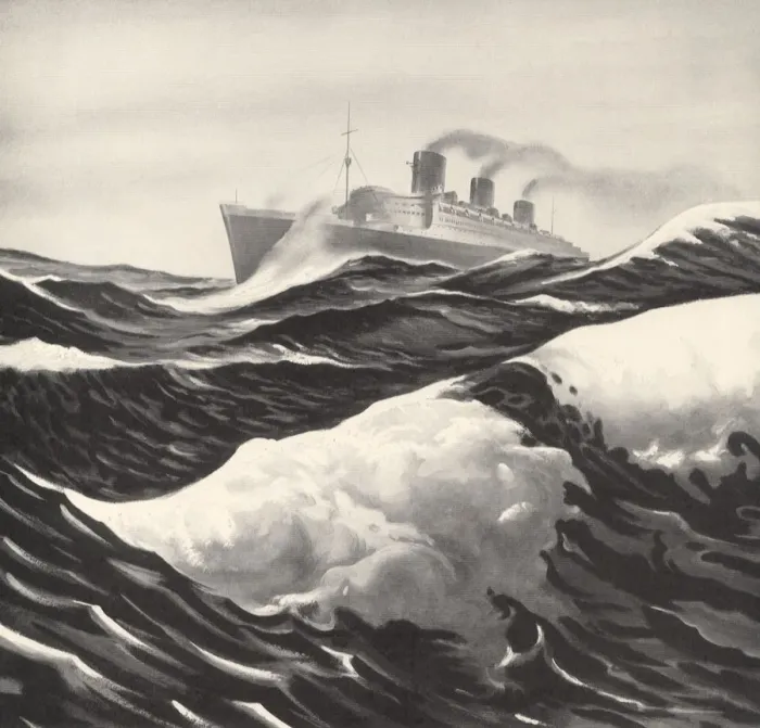 Framed Print : Rough Sea Cruise Framed Print : Rough Sea Cruise