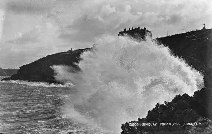 Framed Print : Rough Sea at Newquay Framed Print : Rough Sea at Newquay