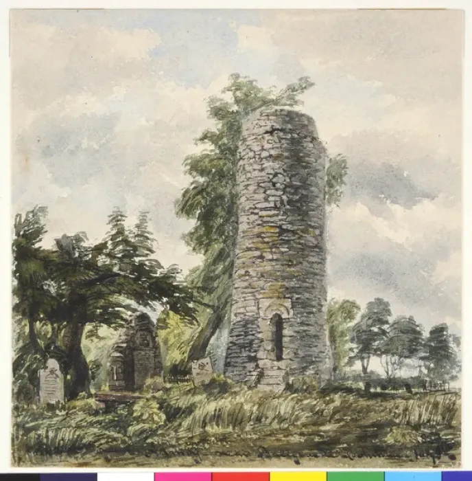 Framed Print : Round Tower, Armoy, near Ballycastle, Co. Antrim Framed Print : Round Tower, Armoy, near Ballycastle, Co. Antrim