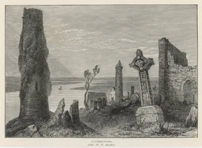 Framed Print : Round Tower, Clonmacnoise Framed Print : Round Tower, Clonmacnoise