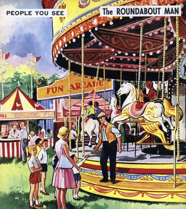 Framed Print : The Roundabout Man Framed Print : The Roundabout Man