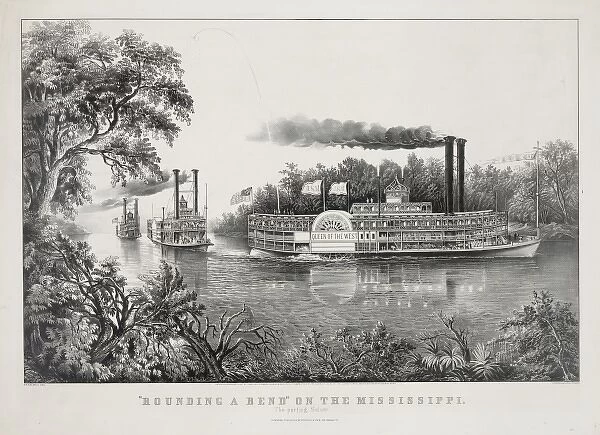 Rounding a bend on the Mississippi: the parting salute