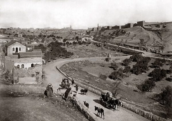 route de la Station, Jeruslaem, circa 1880s