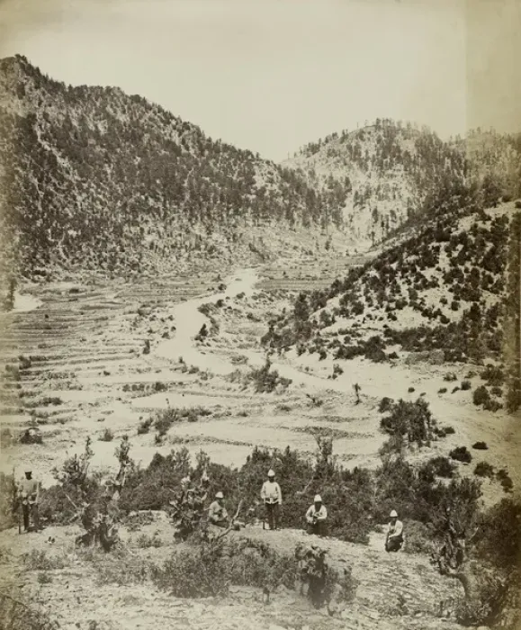 Framed Print : Route taken by Front attack of Peiwar Kotal Framed Print : Route taken by Front attack of Peiwar Kotal