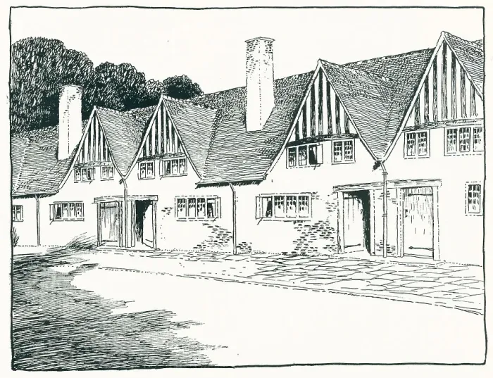 Framed Print : Row Of Cottages Framed Print : Row Of Cottages