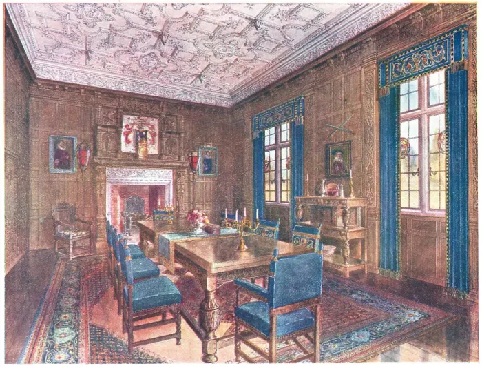 Framed Print : Rowley Hall Dining Room