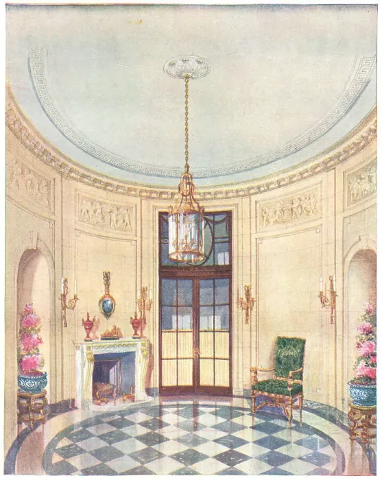 Framed Print : Rowley Hall Vestibule Framed Print : Rowley Hall Vestibule