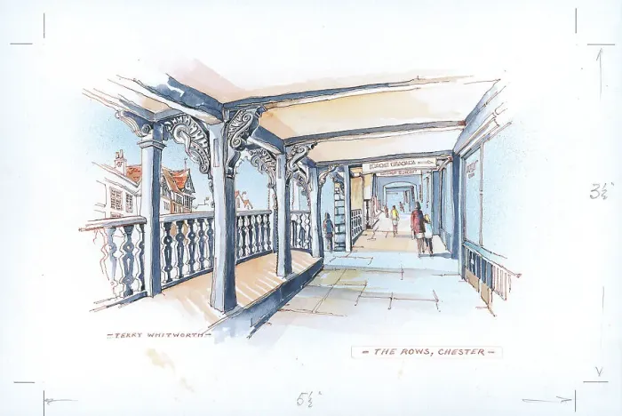 Framed Print : The Rows, Chester Framed Print : The Rows, Chester