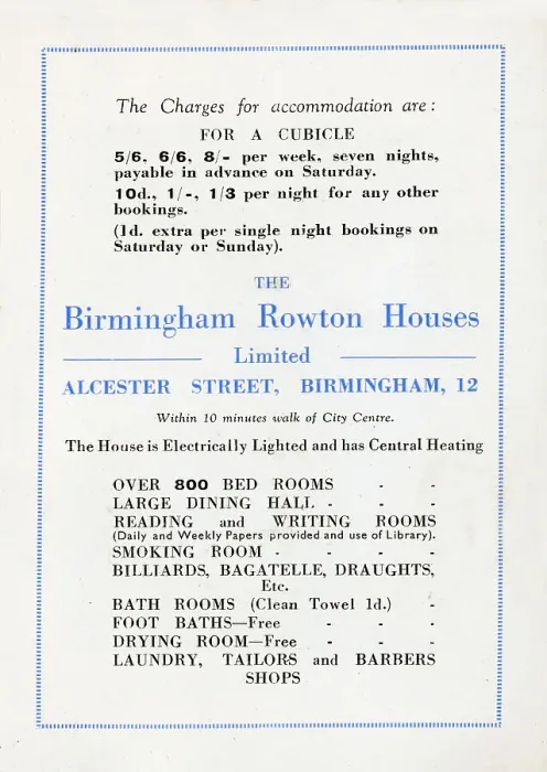Framed Print : Rowton House, Birmingham Charges Framed Print : Rowton House, Birmingham Charges
