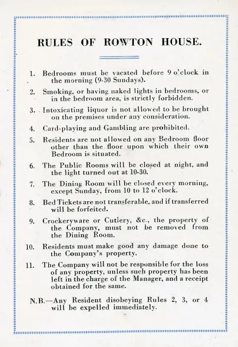Framed Print : Rowton House, Birmingham Rules Framed Print : Rowton House, Birmingham Rules