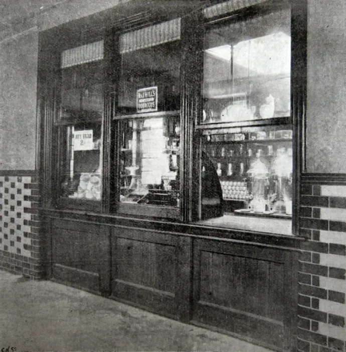 Framed Print : Rowton House Shop and Bar in Dining Room, Vauxhall Framed Print : Rowton House Shop and Bar in Dining Room, Vauxhall