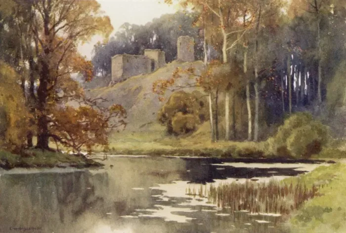 Framed Print : Roxburgh Castle C20 Framed Print : Roxburgh Castle C20