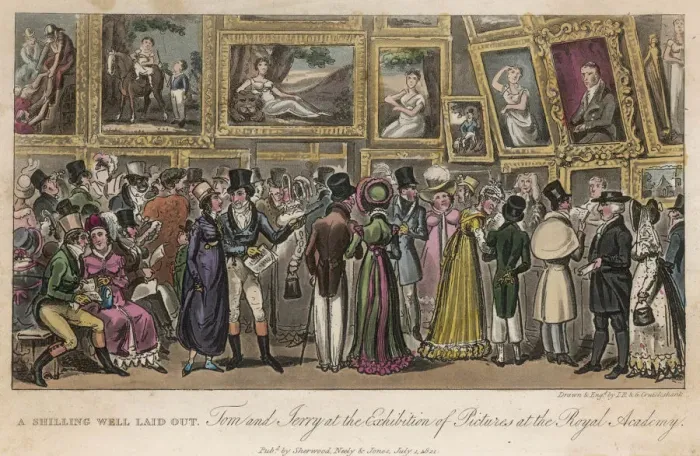 Framed Print : Royal Academy Exhibition 1820 Framed Print : Royal Academy Exhibition 1820