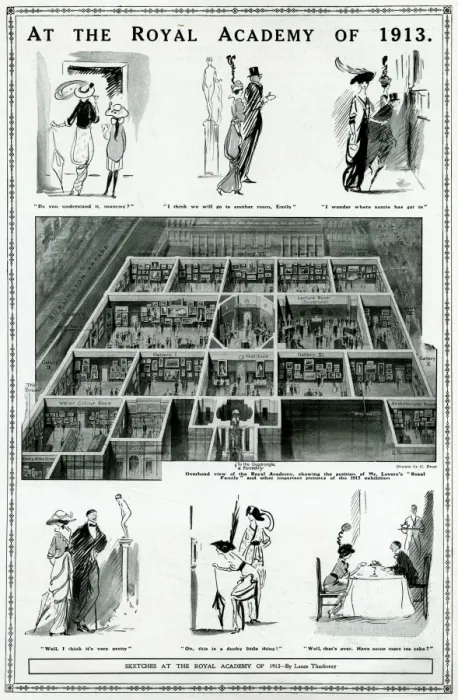 Framed Print : At the Royal Academy exhibition of 1913 Framed Print : At the Royal Academy exhibition of 1913