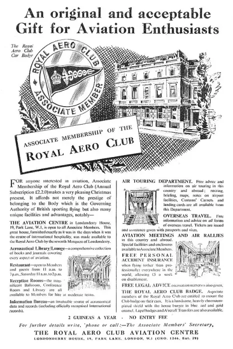 Framed Print : The Royal Aero Club. RAeC Framed Print : The Royal Aero Club. RAeC