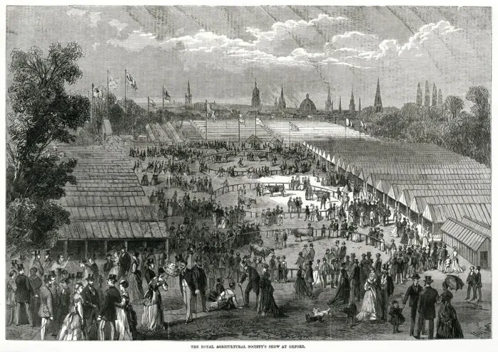 Framed Print : Royal Agricultural Societys show at Oxford 1870 Framed Print : Royal Agricultural Societys show at Oxford 1870
