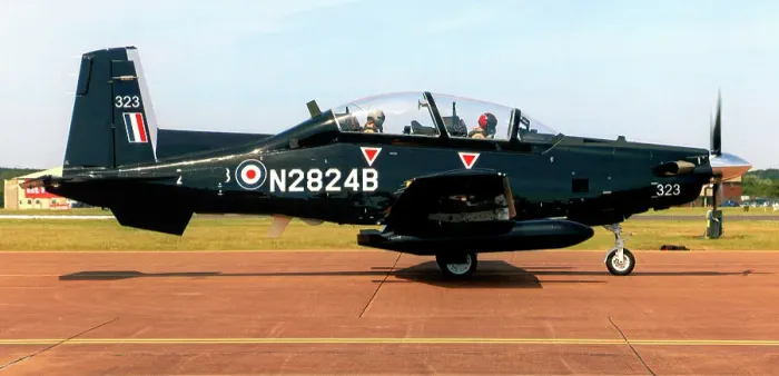 Framed Print : Royal Air Force - Beechcraft Texan T. 1 N2824B / ZM323 (msn PM-110). Date: 2018 Framed Print : Royal Air Force - Beechcraft Texan T. 1 N2824B / ZM323 (msn PM-110). Date: 2018