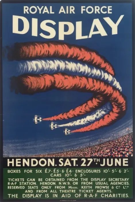 Framed Print : Royal Air Force Display Poster, Hendon Framed Print : Royal Air Force Display Poster, Hendon