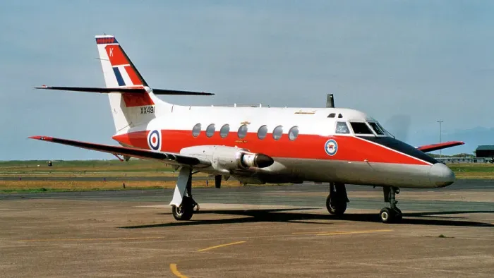 Framed Print : Royal Air Force - Scottish Aviation Jetstream T. 1 XX491 / K (msn 275 P / N 68), of No. 45 (R) Squadron, at the RAF St Mawgan - International Air Day on 5 August 1998. Date: 1998 Framed Print : Royal Air Force - Scottish Aviation Jetstream T. 1 XX491 / K (msn 275 P / N 68), of No. 45 (R) Squadron, at the RAF St Mawgan - International Air Day on 5 August 1998. Date: 1998