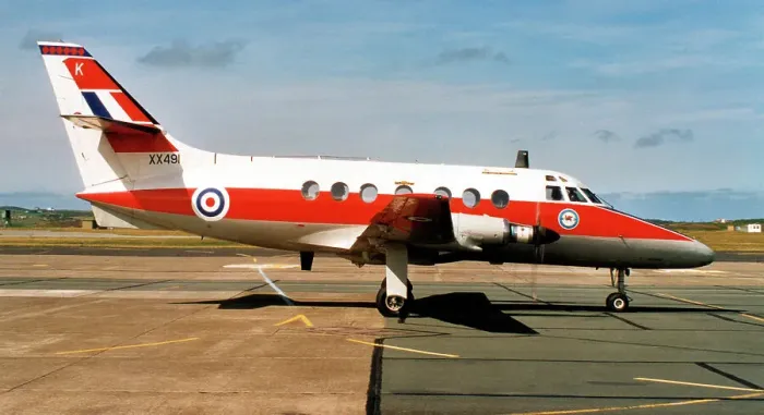 Framed Print : Royal Air Force - Scottish Aviation Jetstream T. 1 XX491 / K (msn 275 P / N 68), of No. 45 (R) Squadron, at the RAF St Mawgan - International Air Day on 5 August 1998. Date: 1998 Framed Print : Royal Air Force - Scottish Aviation Jetstream T. 1 XX491 / K (msn 275 P / N 68), of No. 45 (R) Squadron, at the RAF St Mawgan - International Air Day on 5 August 1998. Date: 1998