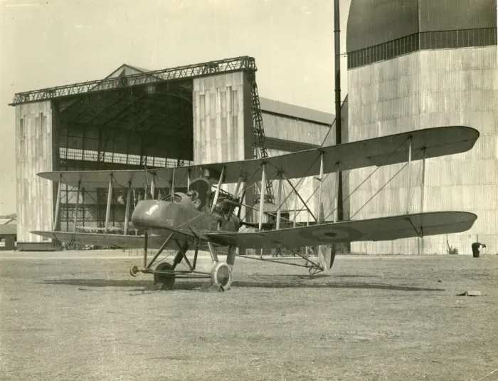 Framed Print : Royal Aircraft Factory FE2d, A2, at Farnborough in May 1916 Framed Print : Royal Aircraft Factory FE2d, A2, at Farnborough in May 1916