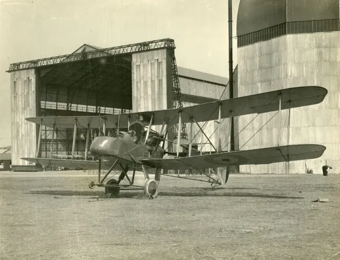 Framed Print : Royal Aircraft Factory FE2d, A2, at Farnborough in May 1916 Framed Print : Royal Aircraft Factory FE2d, A2, at Farnborough in May 1916