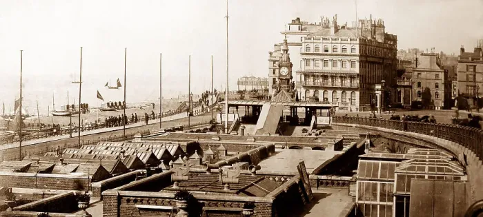 Framed Print : Royal Albion Hotel, Brighton, from the Aquarium Framed Print : Royal Albion Hotel, Brighton, from the Aquarium