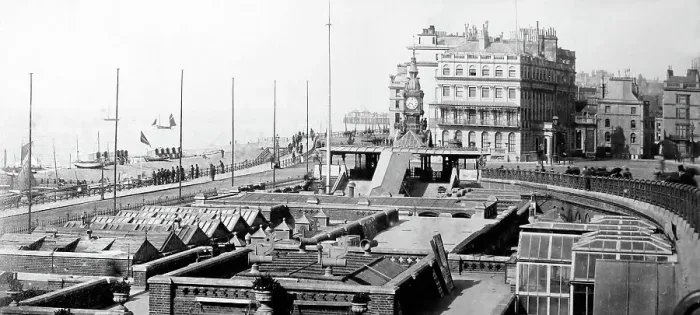 Framed Print : Royal Albion Hotel from the roof of the Aquarium, Brighton Framed Print : Royal Albion Hotel from the roof of the Aquarium, Brighton
