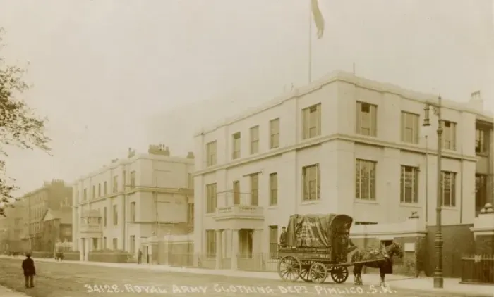 Framed Print : Royal Army & Clothing Department, Pimlico Framed Print : Royal Army & Clothing Department, Pimlico