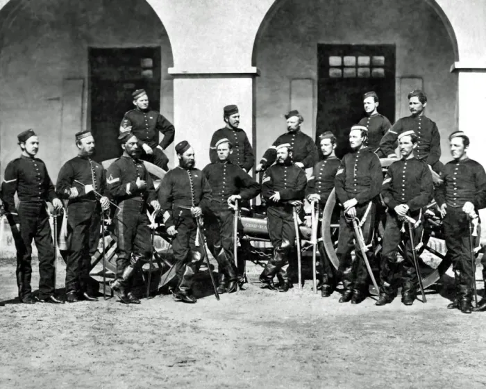 Framed Print : Royal Artillery group, India Framed Print : Royal Artillery group, India
