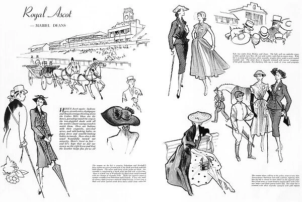 Royal Ascot fashions, 1951