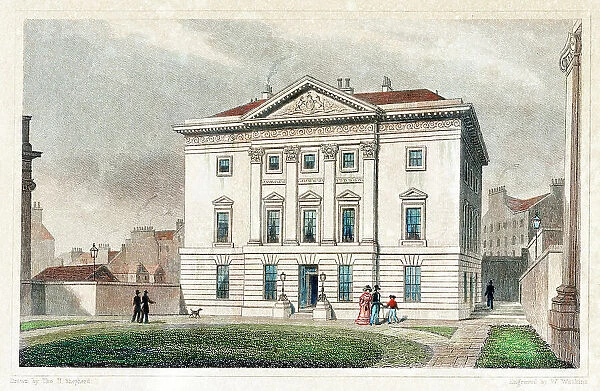 The Royal Bank, St. Andrew's Square, Edinburgh, Scotland. Date: 1829