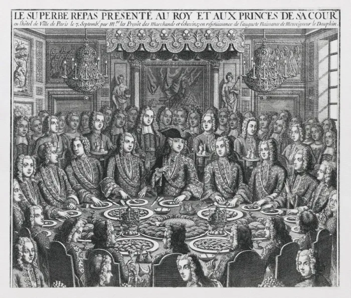 Framed Print : Royal banquet to celebrate the birth of Dauphin Framed Print : Royal banquet to celebrate the birth of Dauphin