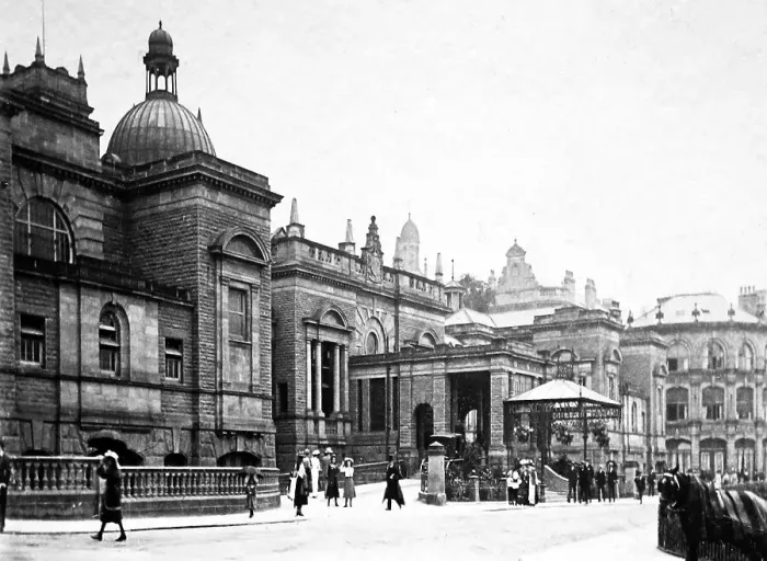 Framed Print : Royal Baths, Harrogate, Victorian period Framed Print : Royal Baths, Harrogate, Victorian period