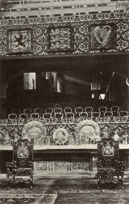 Framed Print : Royal Box, Westminster Abbey, London - George V Coronation Framed Print : Royal Box, Westminster Abbey, London - George V Coronation
