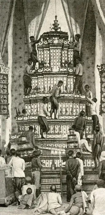 Framed Print : Royal catafalque, Cambodia, South East Asia Framed Print : Royal catafalque, Cambodia, South East Asia